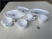 Retro Tea Plate Set