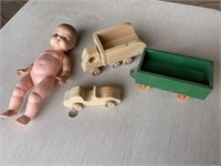 Wooden Trucks/Baby Doll