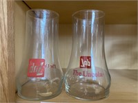 2 - 7-UP UNCOLA GLASSES