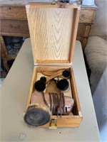 Vintage Fostoria Shoe Shine Box