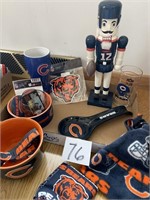 CHICAGO BEARS DECOR ITEMS - HAT - DOG BOWL