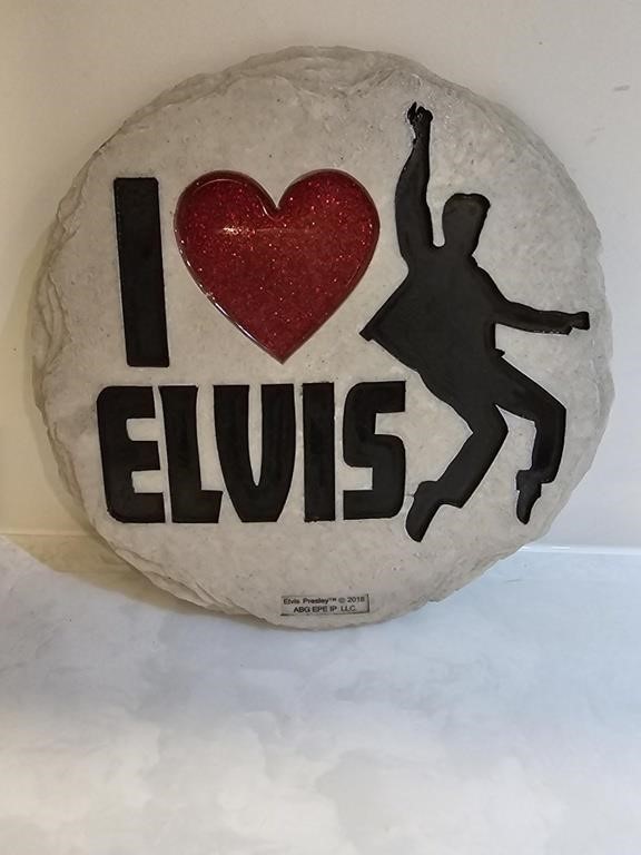 New - Spoontiques- I Love Elvis Stepping Stone