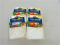 (4) New Packages of Trellis Netting