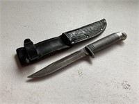 WESTERN KNIFE W/ 4 1/4" BLADE & SHEATH