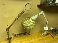 ADJUSTABLE DESK LAMP & MAGNIFYING GLASS