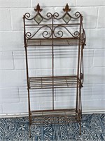 Vintage heavy iron plant stand