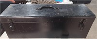 Black Steel Tool Box with Contents