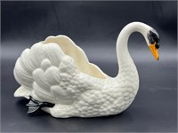 Vintage swan planter