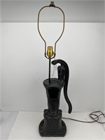 Antique Cast Iron Water Pump Lamp