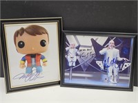 Autographed  Mike Meyers & Funko McFly  NO COA