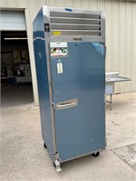Traulsen 1 door refrigerator on casters