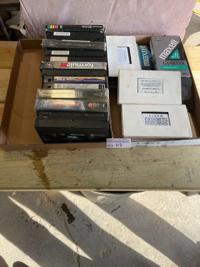22 Assorted VHS tapes
