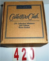 11797 Collectors Club JW Collection Mini Waste Bas