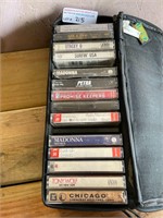 Assorted cassettes and artist