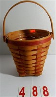 Round Basket with handle and Plastic Liner