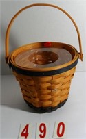 13056 Daisey Basket with handle and plastic liner