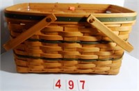 16624 large Market Basket with Handle & Plastic Li