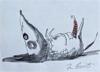 Tim Burton Ink On Paper
