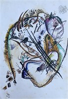 Wassily Kandinsky (mixed media on paper)
