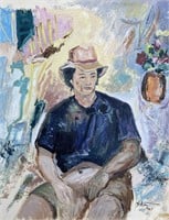 Manoucher Yektai (1922-2019) Oil On Paper