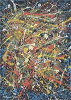 Jackson Pollock (Gouache on Paper)