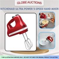 LOOK NEW KITCHENAID ULTRA POWER 5-SPEED HAND MIXER