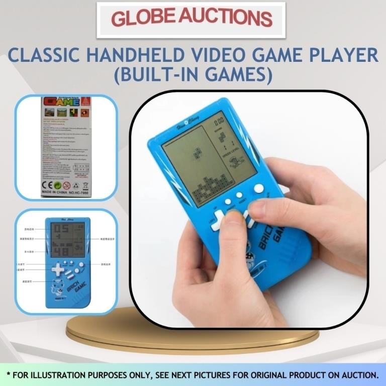 CLASSIC HANDHELD VIDEO GAME PLAYER(BUILT-IN GAMES)