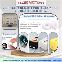 73PCS GROMMET PROTECTION COIL 2-SIDED RUBBER RINGS