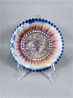 Dugan Windflower Carnival Glass Plate