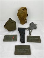 Lot of Vintage Military Collectibles