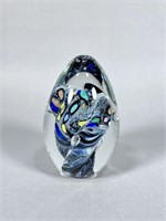 Karg Egg Shaped Glass Paperweight