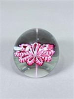 Signed Glass Paperweight