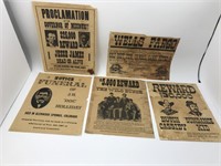 VINTAGE OLD WEST NOTICES - HOLLIDAY, BUTCH