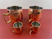 MOSCOW MULE COPPER MUGS & SHOT CUPS