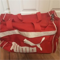 Red puma gym bag