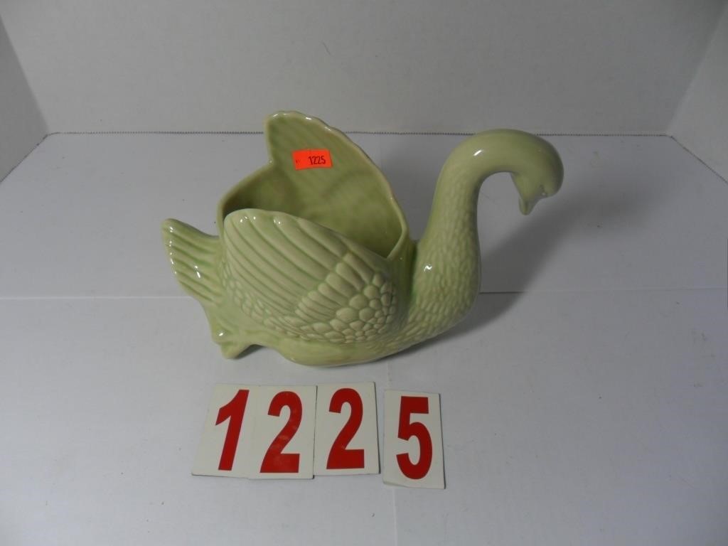 April 2024 Swans and Flamingos Pottery and Figurines