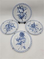 (4) American Atelier French Floral Plates 5091