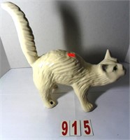 White Cat Ceramic Statue