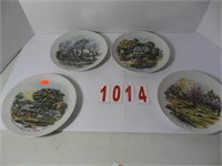 Currier & Ives Collector Plates - Set of 4