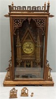 Chip Carved Black Forest Style Clock & Case