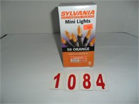 50 Halloween Mini Lights Orange