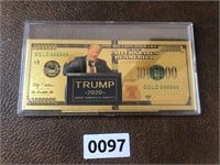 Trump 2020 1000000 Gold as pictured