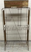 Old Gold Cigarettes Metal Wire Advertising Rack