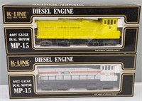 K-Line Diesel Engine Trains Boxed Lot