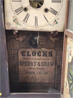 Antique Sperry & Shaw Ogee Case Clock