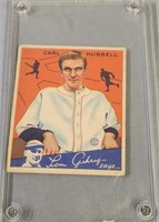 1934 Carl Hubbell Goudey Baseball Card