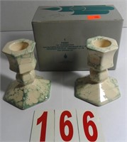 P0591  Pair of 7/8" Terrazzo Candle Holders