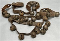 Antique Sleigh Bells Brace as is