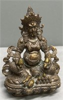 Tibet Bronze Figure of Buddha Signed