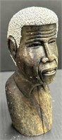 Stone Carved African Shona Style Head Bust